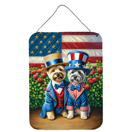 NEW All American Cairn Terrier Wall or Door Hanging Prints Aluminum Metal Sign Kitchen Wall Bar Bathroom Plaque Home Decor Front Door Plaque, 12x16, Multicolor