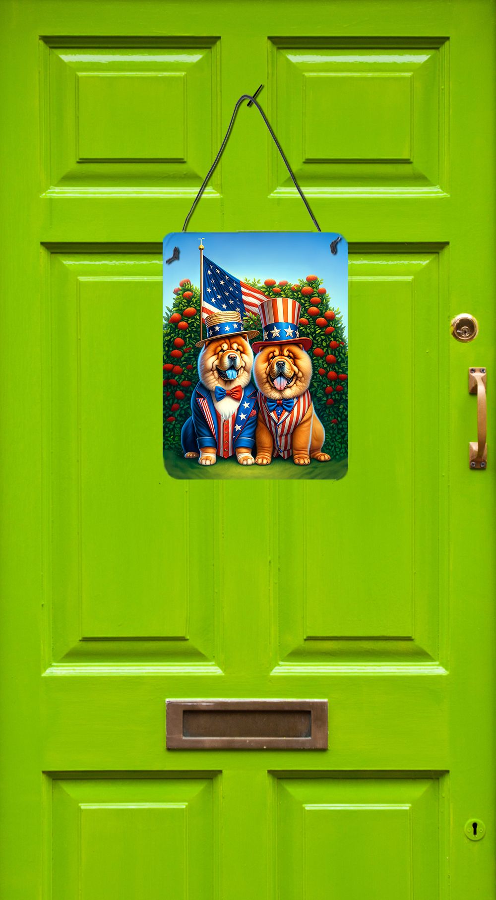 NEW All American Chow Chow Wall or Door Hanging Prints Aluminum Metal Sign Kitchen Wall Bar Bathroom Plaque Home Decor Front Door Plaque, 12x16, Multicolor